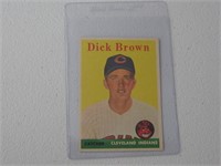 1958 TOPPS DICK BROWN NO.456 VINTAGE