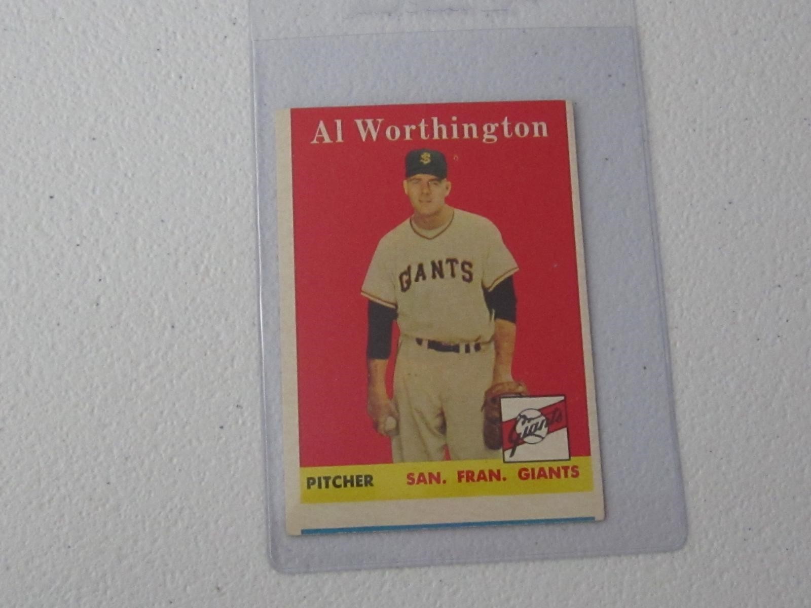 1958 TOPPS AL WORTHINGTON NO.427 VINTAGE