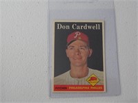 1958 TOPPS DON CARDWELL NO.372 VINTAGE