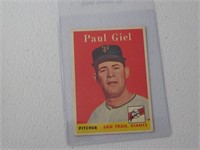 1958 TOPPS PAUL GIEL NO.308 VINTAGE