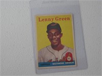 1958 TOPPS LENNY GREEN NO.471 VINTAGE
