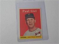 1958 TOPPS PAUL GIEL NO.308 VINTAGE