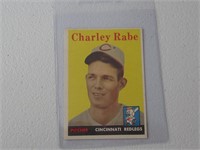 1958 TOPPS CHARLEY RABE NO.376 VINTAGE