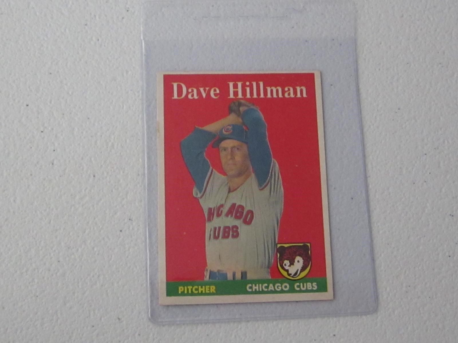 1958 TOPPS DAVE HILLMAN NO.41 VINTAGE