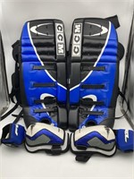 HOCKEY SHIN GUARDS, AND ELBOW PADS, SIZE 10SR 28