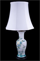 Vintage Floral Chinoiserie Table Lamp