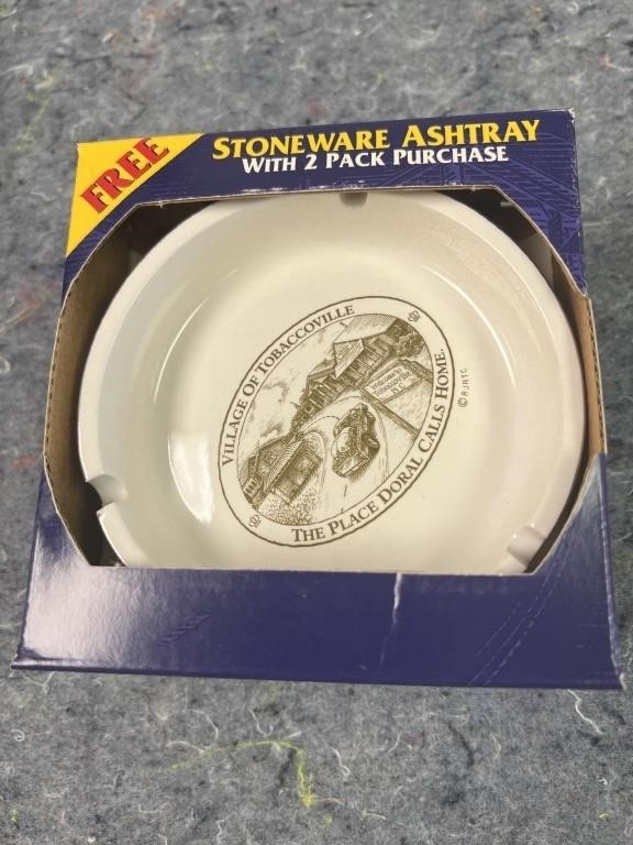 NOS Doral Cigarette Stoneware Ashtray