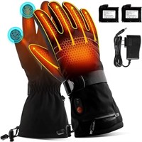 ABXMAS Heated Gloves for Men Women,7.4V 6400 mAh