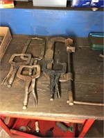 ASSORTED C-CLAMPS