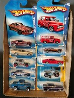 Flat of Hot Wheels