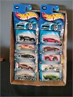 Flat of Hot Wheels