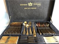 BESTECKE SOLINGEN 82 PIECE 24 KARAT GOLD PLATED