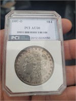 1897 US Silver Dollar Coin - Graded