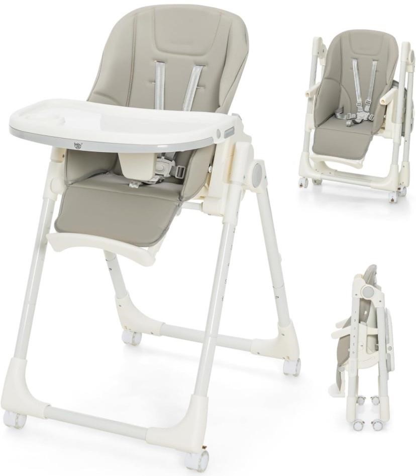 Retail$120 High Chair w/Wheels