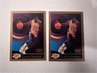 1990 Skybox Magic Johnson 2 cards