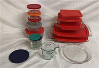 Pyrex Glassware Lot with Covers