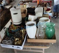 Large lot of estate glassware- vases