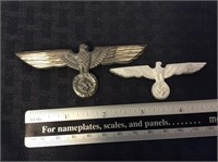 WWII German Eagle Sterling Silver & Other Pins