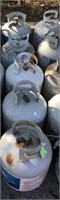 5 Metal Propane Tanks