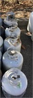 5 Metal Propane Tanks