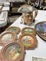 Historical Coasters, Metal Tin, Etc