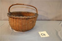 Antique Wooden Basket w/ Handle