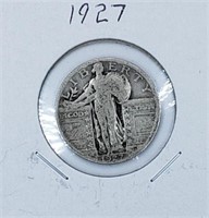 1927 U.S. Silver Standing Liberty Quarter