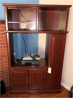 Entertainment center with Philips DVD player