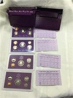Four 1989 US Mint Proof Sets