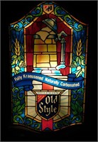 ** Old Style "Stained Glass" Beer Light - Works