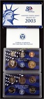 2003 United States Mint Proof Set W State Quarters