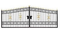 TMG 16' Bi-Parting Wrought Iron Gates