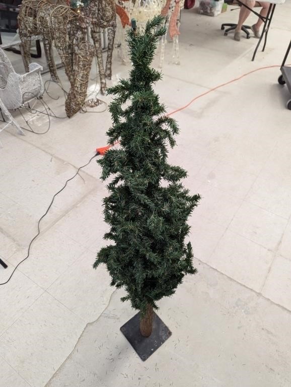 50" Tall Slim Christmas Tree on Stand