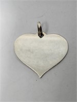 Heart Pendant Sterling Silver Uno A Erre VTG