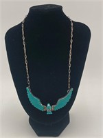 F.Tom Navajo Sterling Silver & Turquoise Necklace
