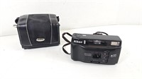 GUC Nikon W35 Quartz Date Camera w/Canon Bag