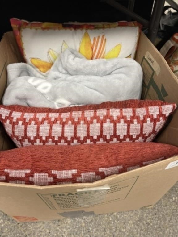 Decorative Pillows, Lap Blanket