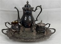 VTG Sheridan Silver Plated Tea/Coffee Service