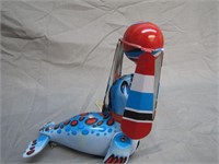 Vintage Wind Up Seal Tin Toy
