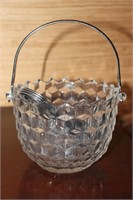 Fostoria American clear ice bucket and