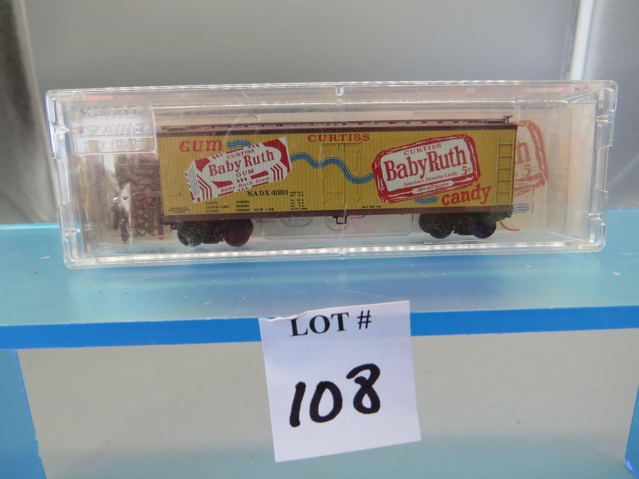 N Micro Trains Nestle Baby Ruth #1 New in box