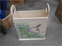 Wood Hummingbird Basket