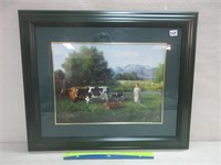 COUNTRY SCENE COW PRINT