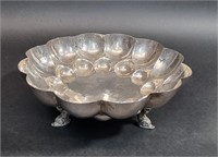 GERMAN 800 SILVER HAMMAM INSPIRED FOOTED BOWL