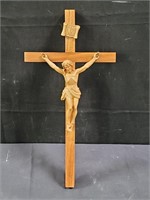 Wood and composite crucifix 16" x 8"