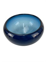 Nice Dark Blue Glass Bowl Trinket Bowl