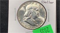1954-D Silver Franklin Half Dollar nicer grade