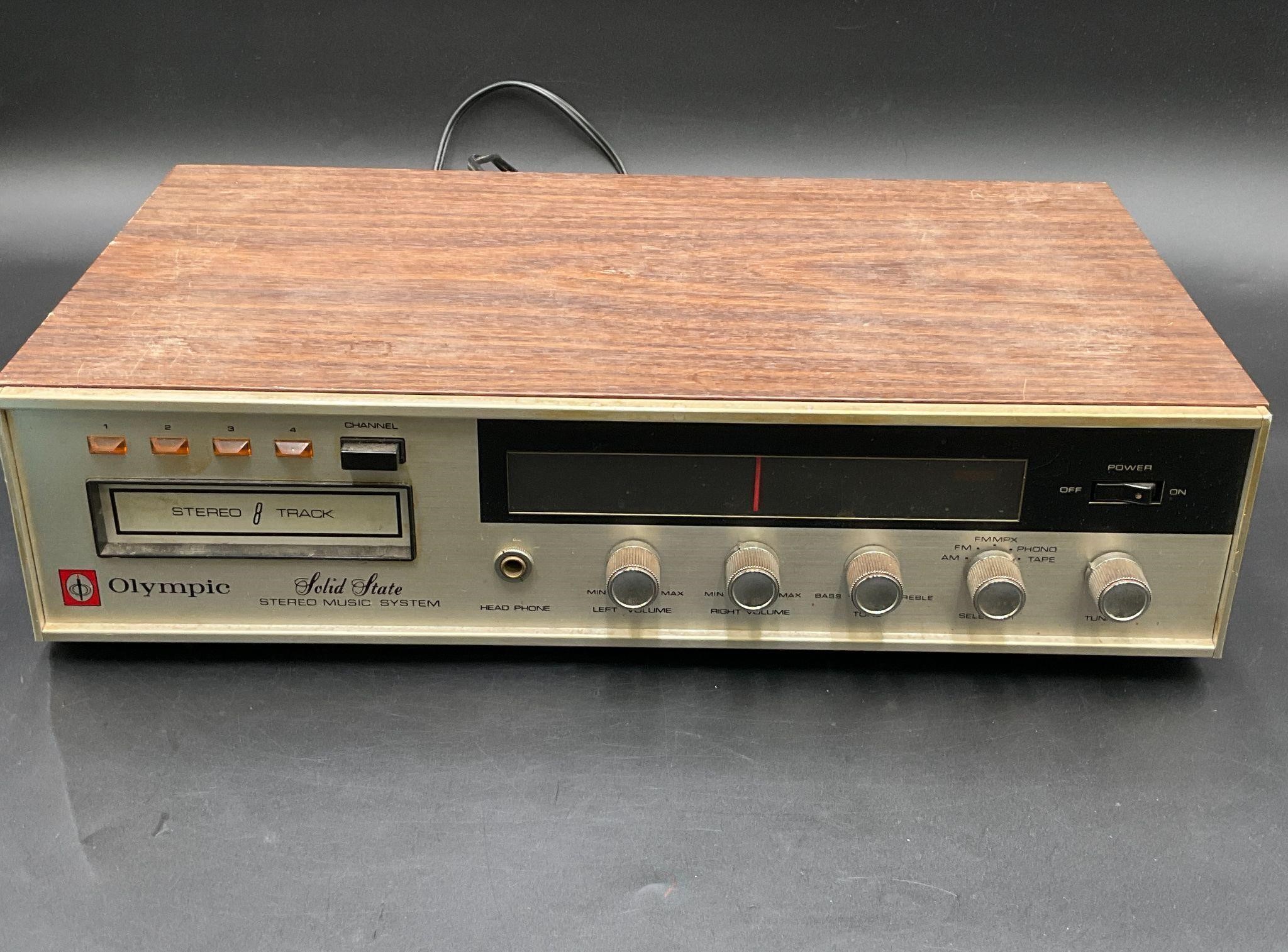 Olympic 8 Track Player Stereo Receiver CT-810