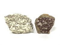 Graphic Granite & Calcite Specimins