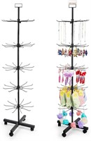 5 Tier Metal Spinning Rack with Wheels